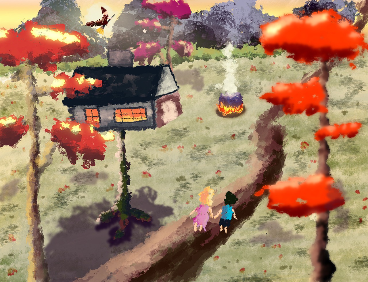 Fairy Tale Fantasy Hansel Gretel  - bbbeti / Pixabay