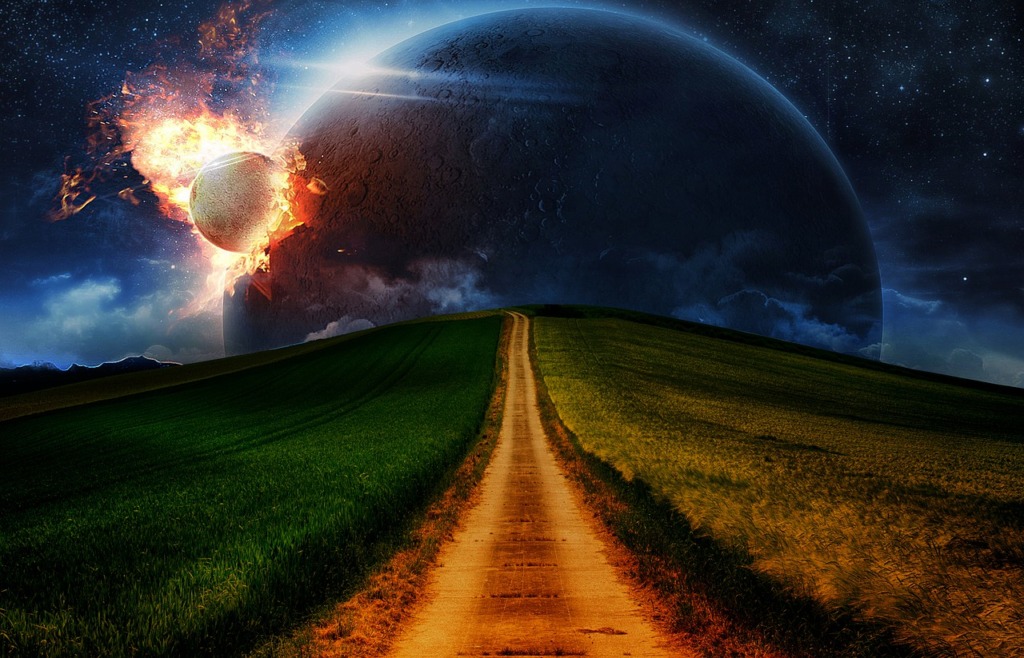 Fantasy Asteroid Planet Background  - PhoenixRisingStock / Pixabay