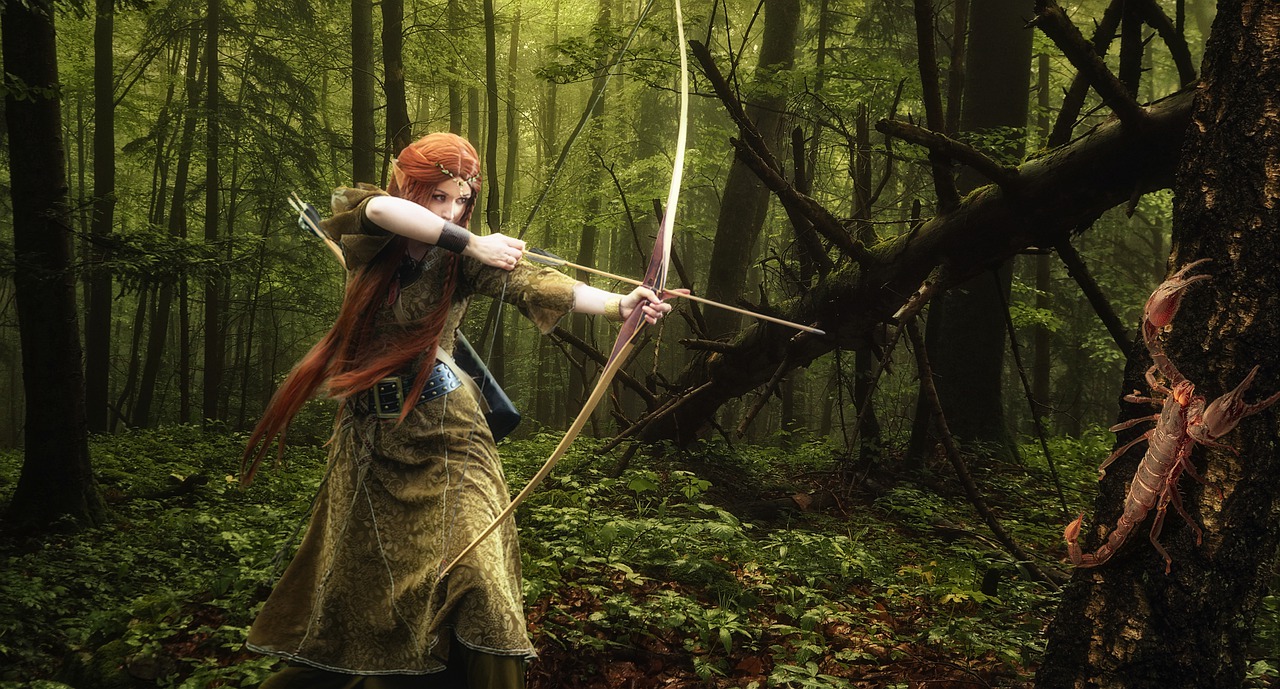 Fantasy Elf Forest Scorpion Bow  - Dieterich01 / Pixabay