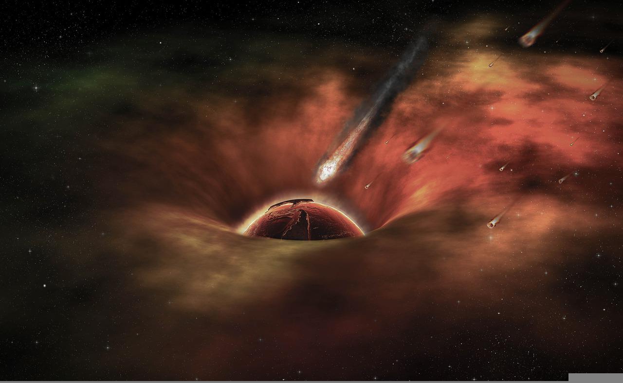 Fantasy Space Fire Meteorites - Willgard / Pixabay