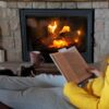 Fireplace Fire Read Book Flames  - ivabalk / Pixabay