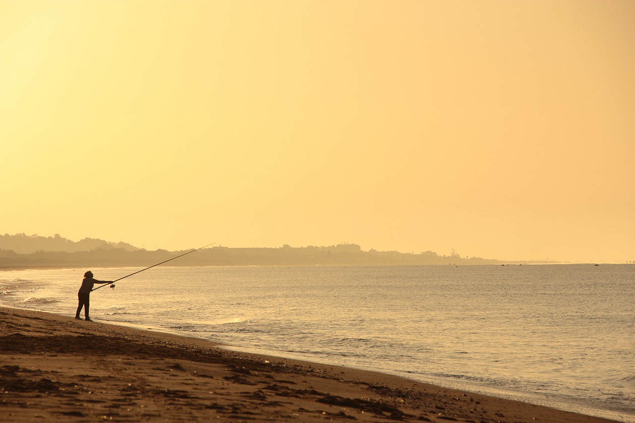 Fisherman Woman Fishing Sea - jasorlozano / Pixabay