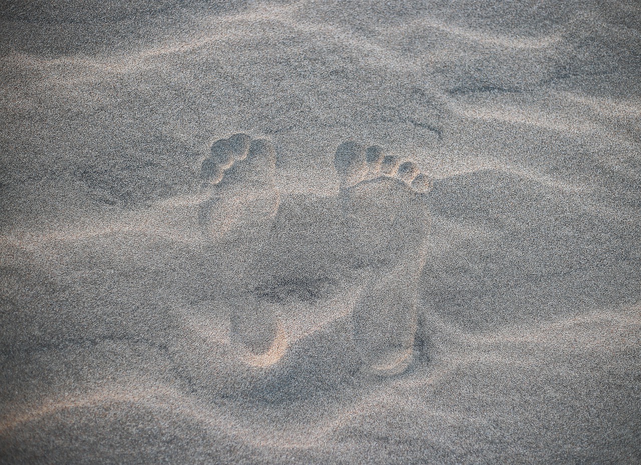Footprints Sand Beach Steps  - chidung2212 / Pixabay