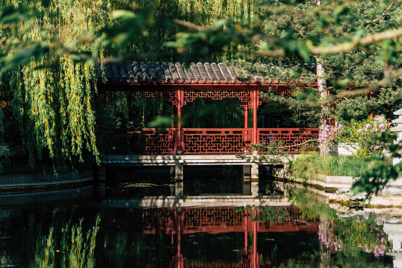 Garden Park Asian China Bridge  - AP-Berlin / Pixabay