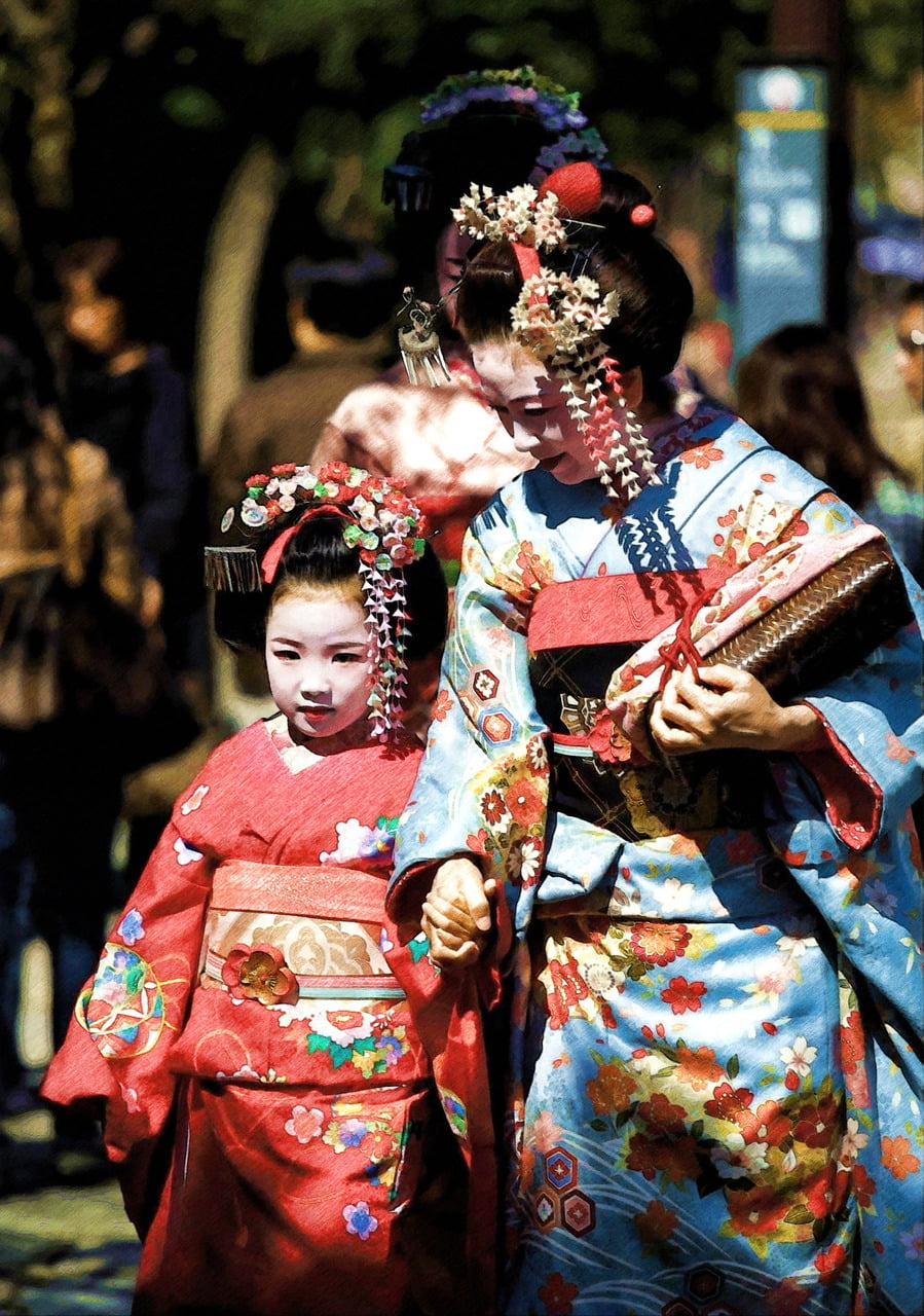 Geisha Traditional Clothes Female  - vinsky2002 / Pixabay