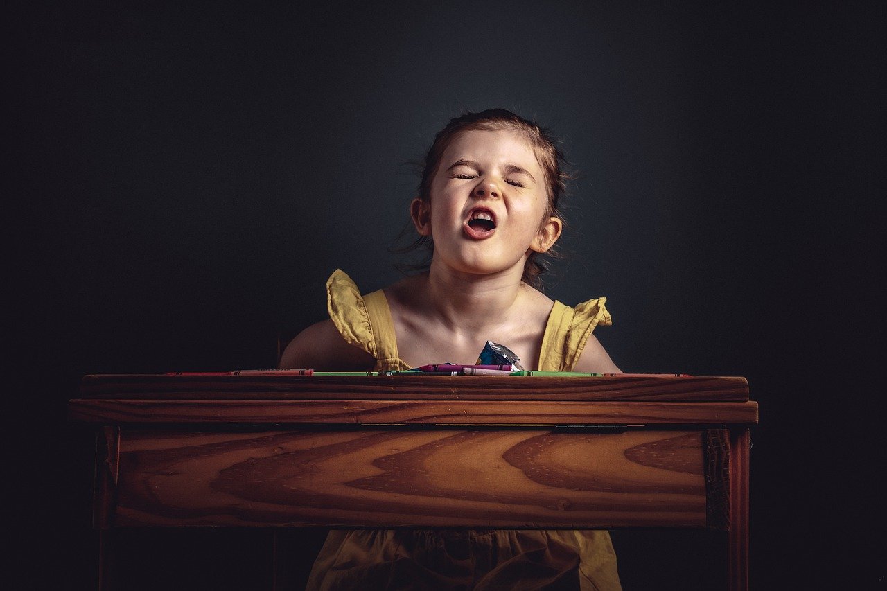 Girl Crying Desk Portrait Kid  - leemurry01 / Pixabay