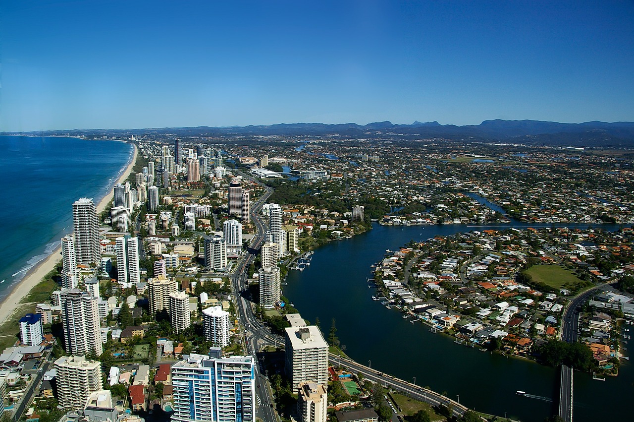 gold coast city coast ocean 446964