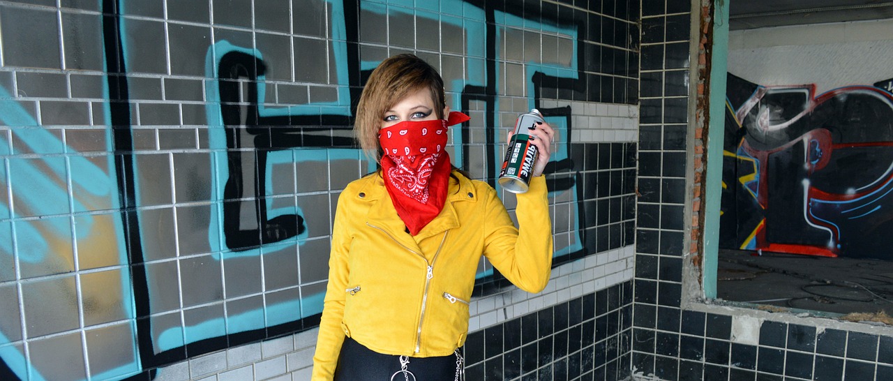 Graffiti Artist Graffiti Girl - Victoria_Borodinova / Pixabay