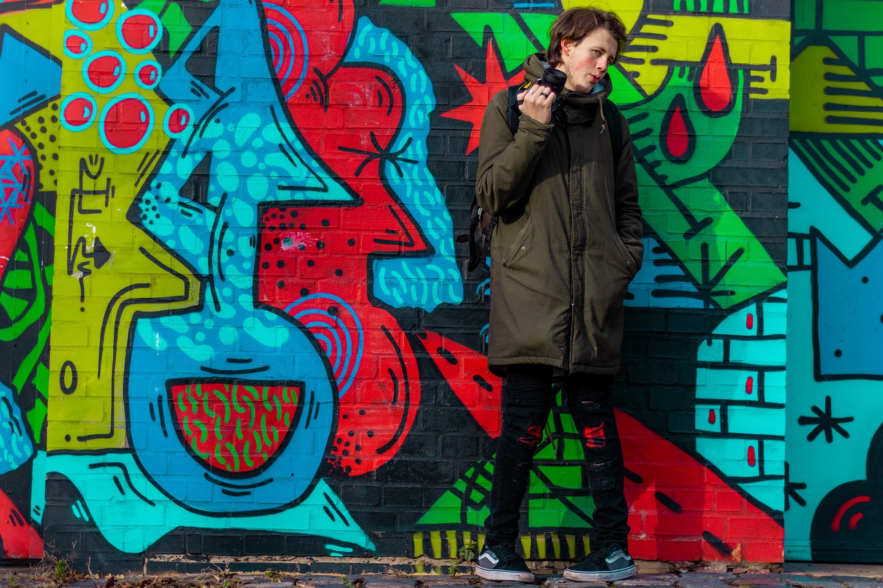 Graffiti Portrait Colorful Guy  - cravingqualityshots / Pixabay