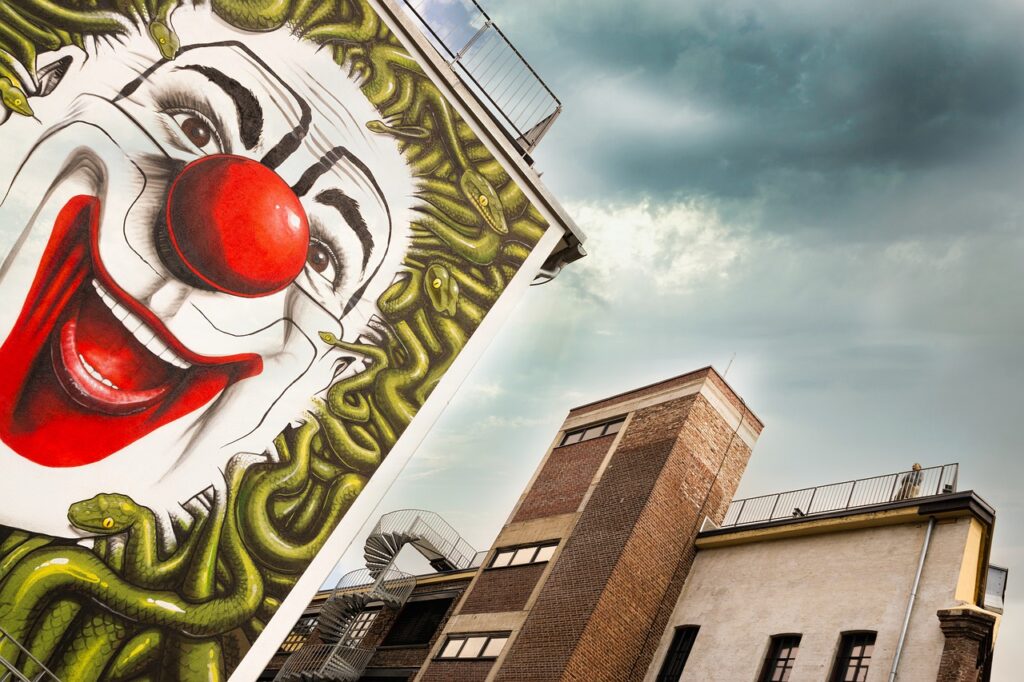 Graffiti Street Art Wall Clown  - hehlich / Pixabay