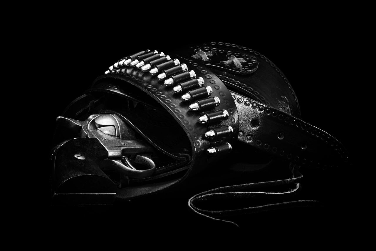 Gun Revolver Weapon Belt Bandolier  - ToniCzech / Pixabay