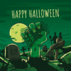 Halloween Zombie Grave Postcard  - Shurriken / Pixabay