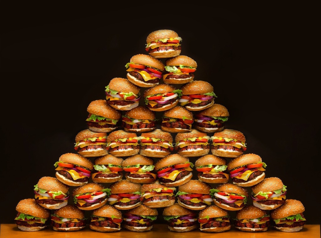 Hamburguer Sandwich Pyramid Food  - HUNGQUACH679PNG / Pixabay