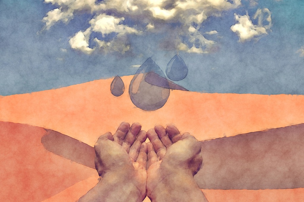 Hands Drops Water Donation Cloud  - geralt / Pixabay