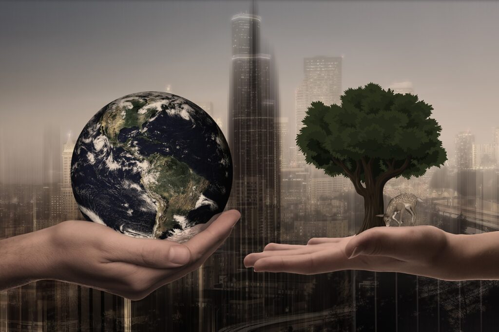 Hands Earth Next Generation City  - geralt / Pixabay