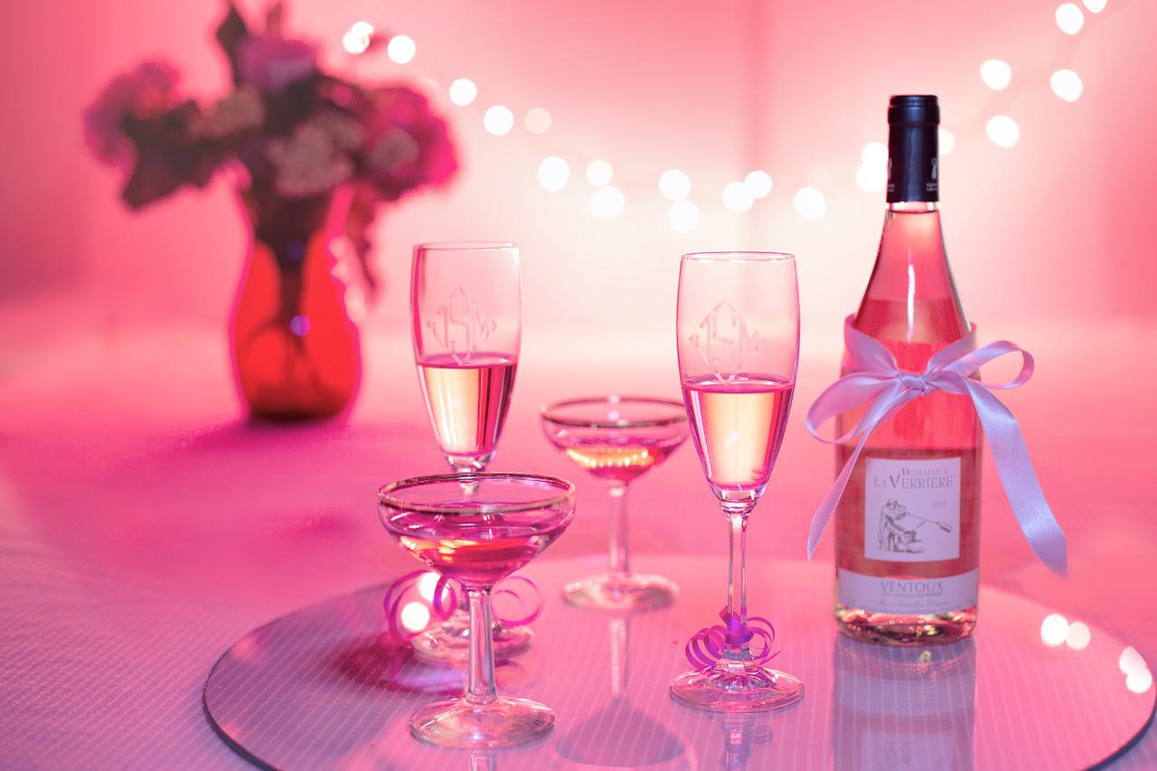 happy birthday pink wine champagne 1964457