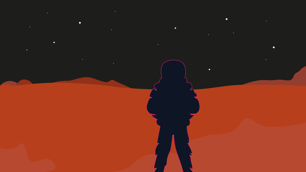 Hd Wallpaper Astronaut Mars Planet  - Gustavo_Pires_Bertaco / Pixabay
