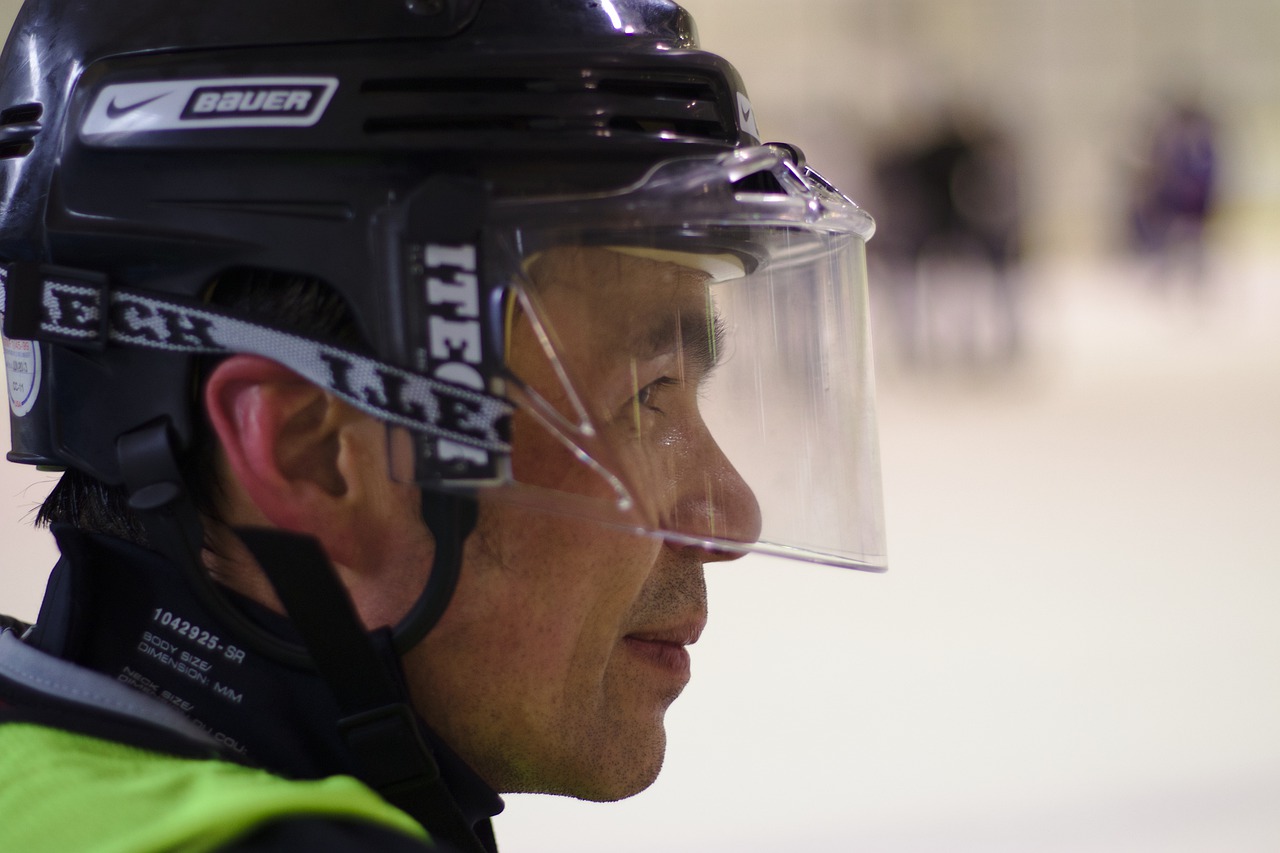 Ice Hockey Player Helmet Visor  - dep377 / Pixabay