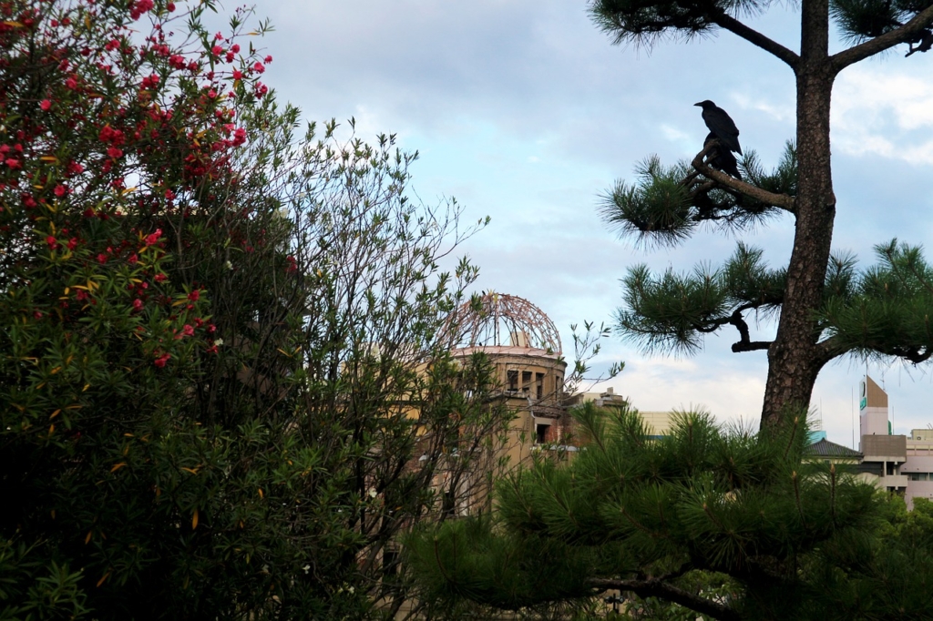 Japan Hiroshima Dome Crow Dark  - purrlicious / Pixabay