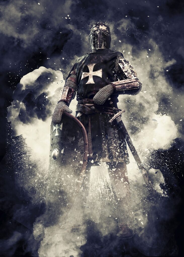 Knight Crusader Coat Of Arms Shield  - ArtTower / Pixabay