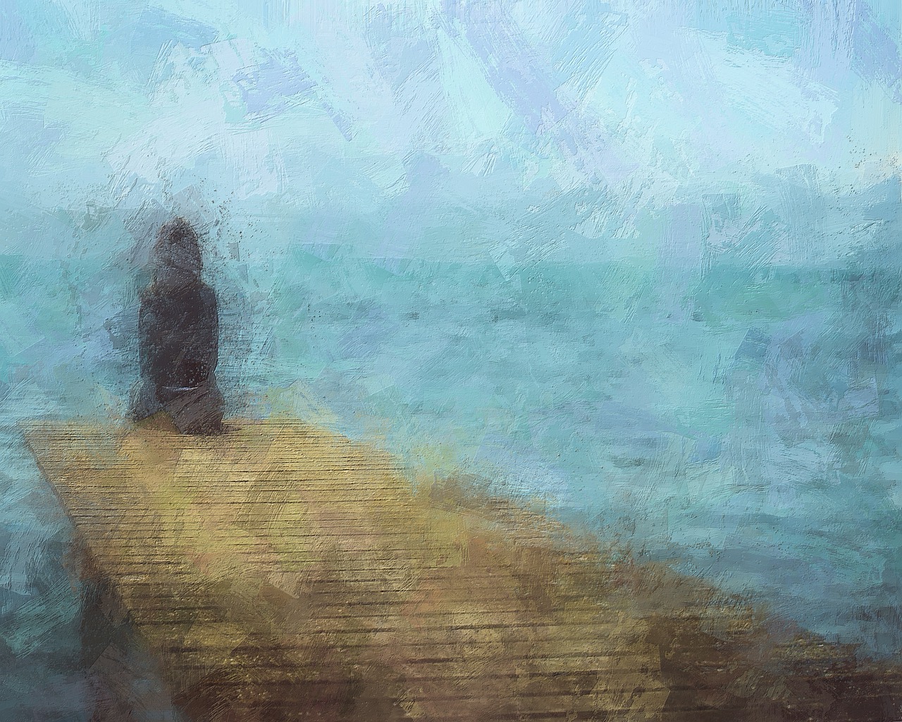 Lonely Sad Alone Depressed Lake  - Sean_Ewing / Pixabay