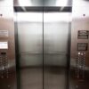 stainless steel elevator door with buttons