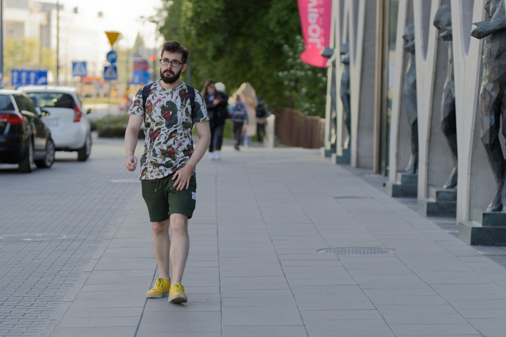 Man Beard T Shirt Walking  - Surprising_Shots / Pixabay
