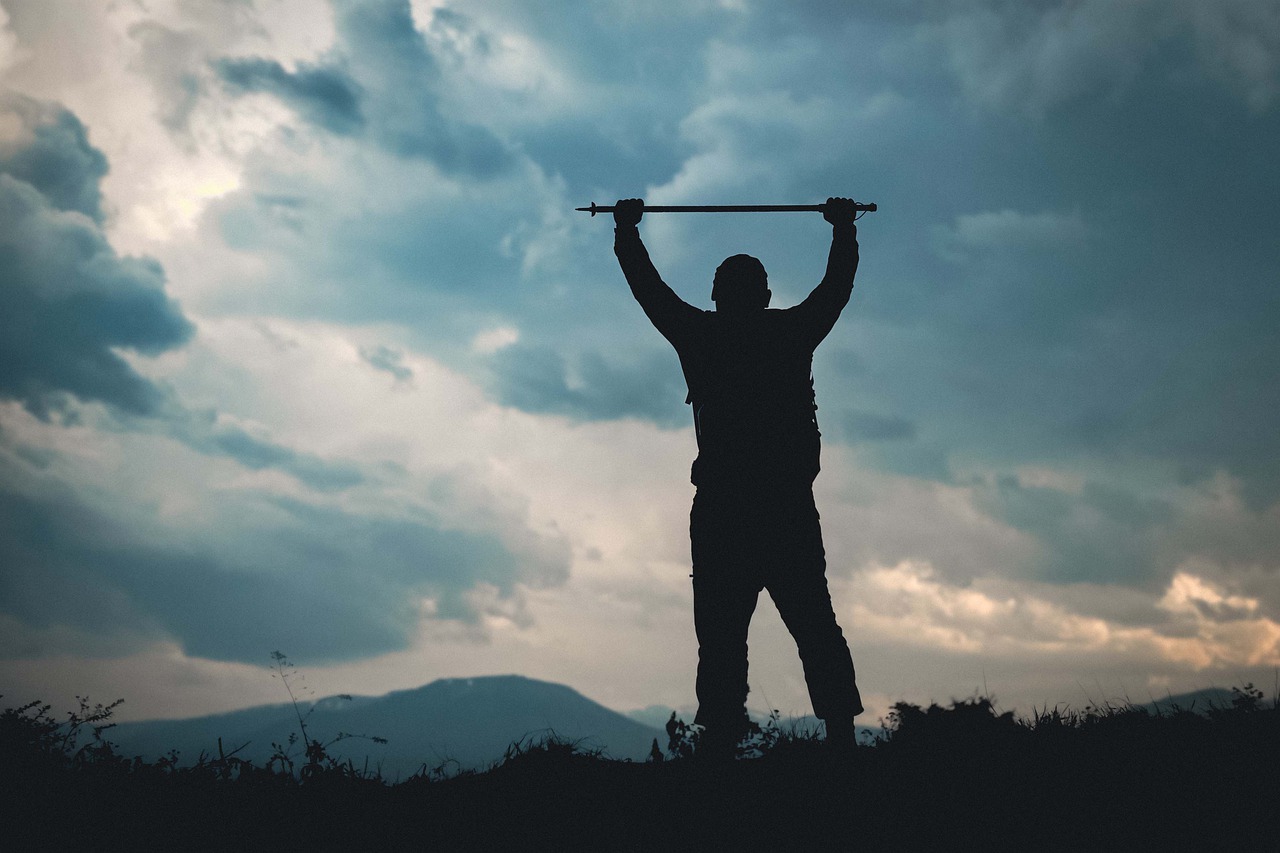 Man Clouds Silhouette Sunset Male  - AlemCoksa / Pixabay