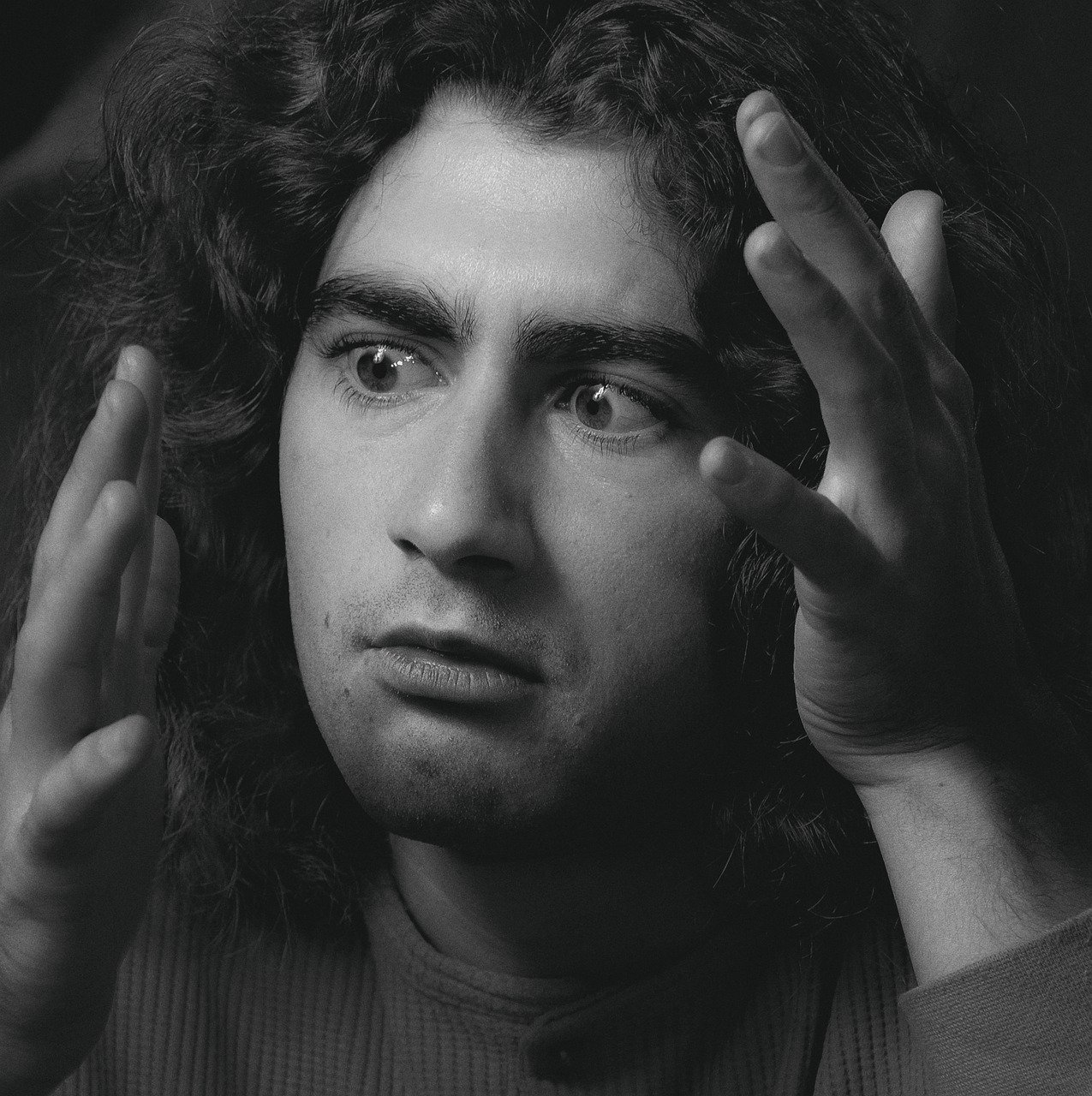 Man Confused Monochrome Boy Face  - krivitskiy / Pixabay