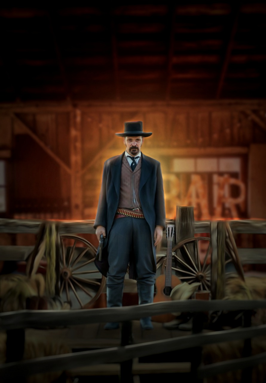 Man Cowboy Firearm Wagon Wheel  - syaifulptak57 / Pixabay