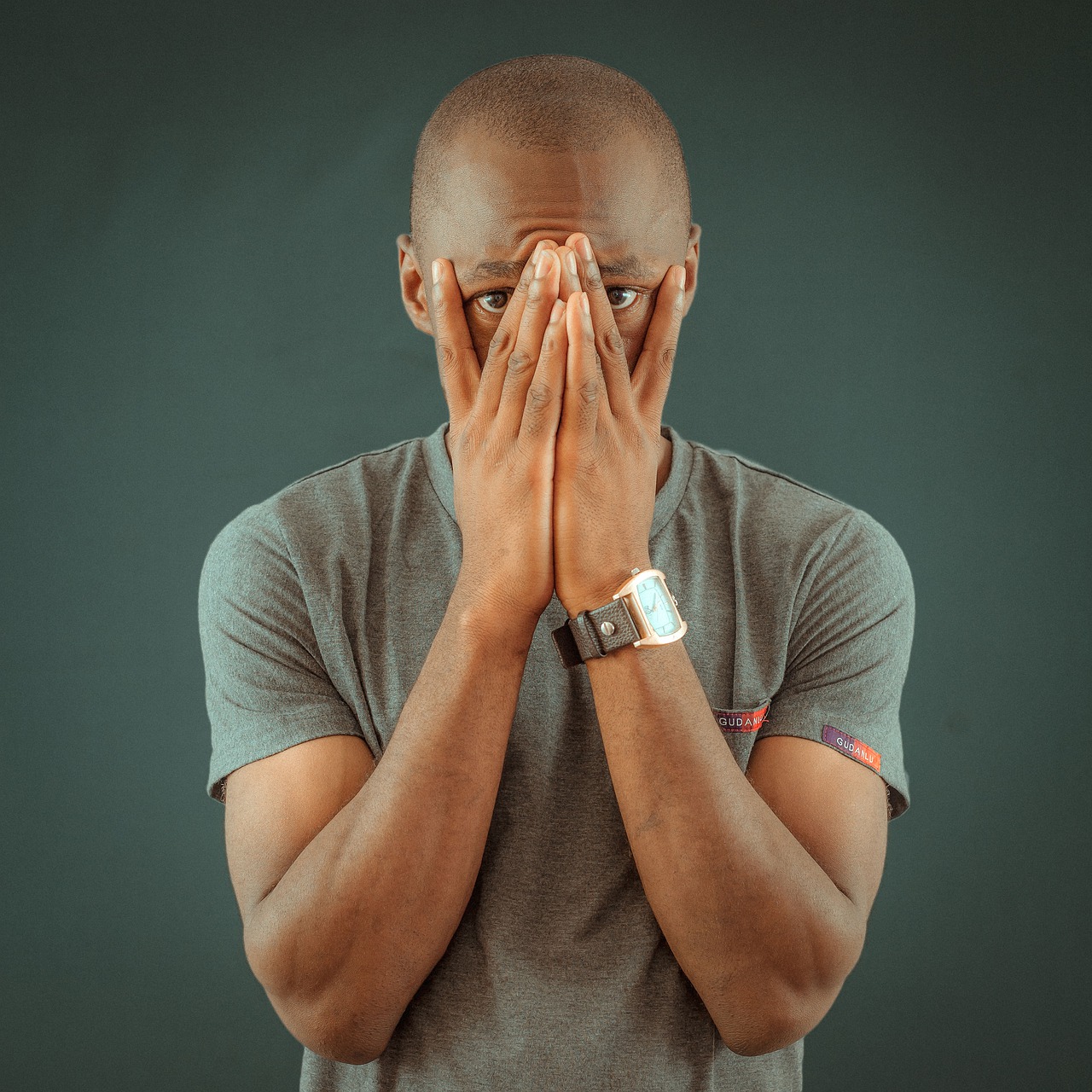 Man Face Hands Cover Bald - malcolmbeldon96 / Pixabay