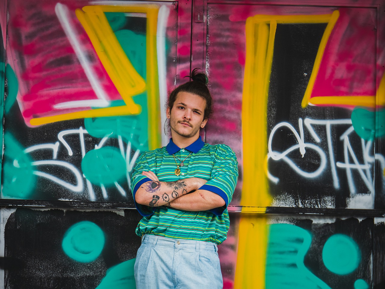 Man Fashion Graffiti Wall Rapper  - u_9a9qdpy9 / Pixabay