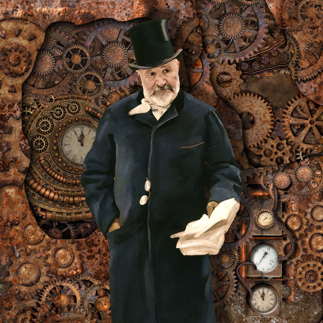 Man Gentleman Victorian Steampunk - Prettysleepy / Pixabay