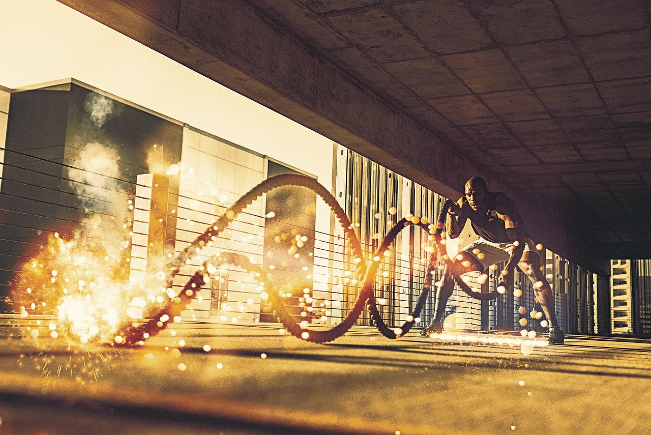Man Gym Battling Ropes Ropes  - Dantegráfico / Pixabay