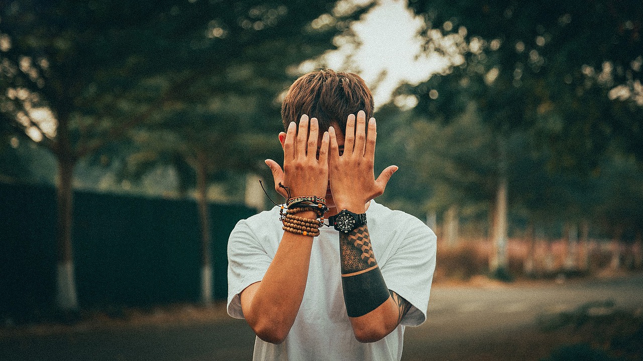 Man Hiding Face Shy Tattoo Hands - Jupilu / Pixabay