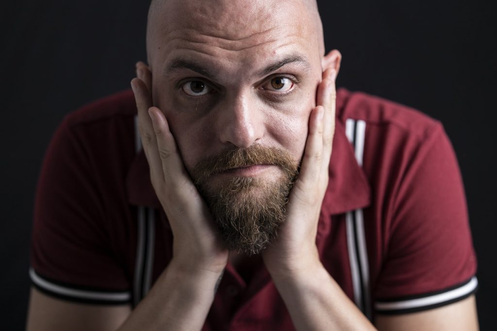Man Model Beard Bald Face Pose  - Engin_Akyurt / Pixabay