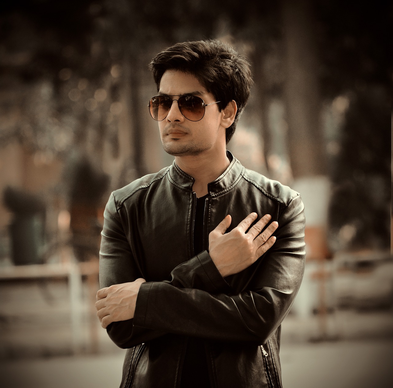 Man Model Fashion Leather Jacket  - Virat_Maurya / Pixabay