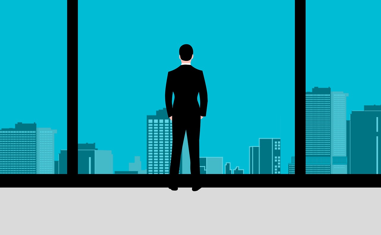 Man Office Window Glass Standing  - mohamed_hassan / Pixabay