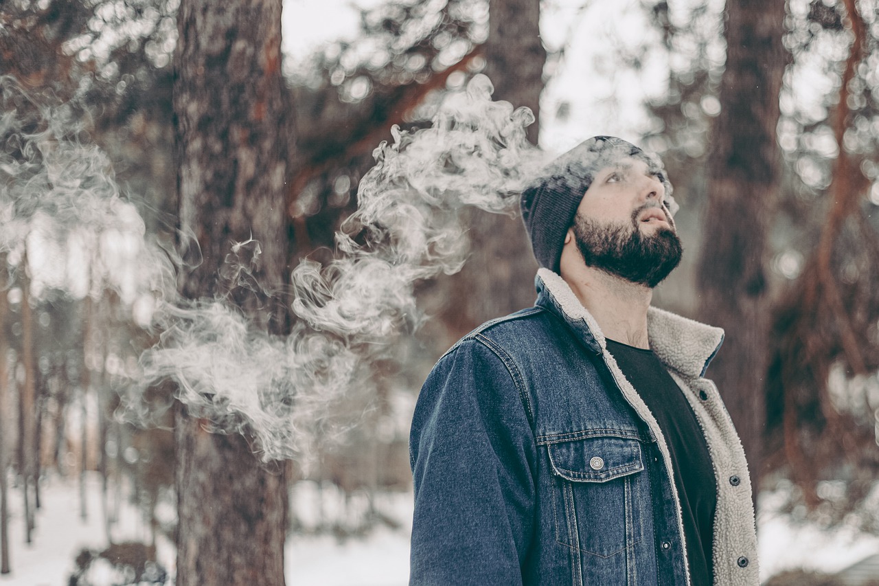 Man Portrait Forest Landscape Snow  - RemiKs / Pixabay