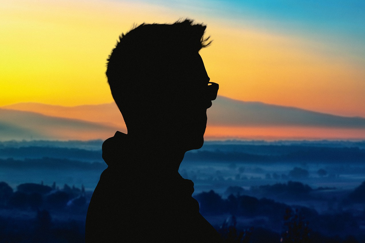 Man Silhouette Sunset Nature  - AlemCoksa / Pixabay