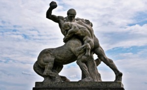 Manhorse Man Wrestling Fighting  - RichardMc / Pixabay