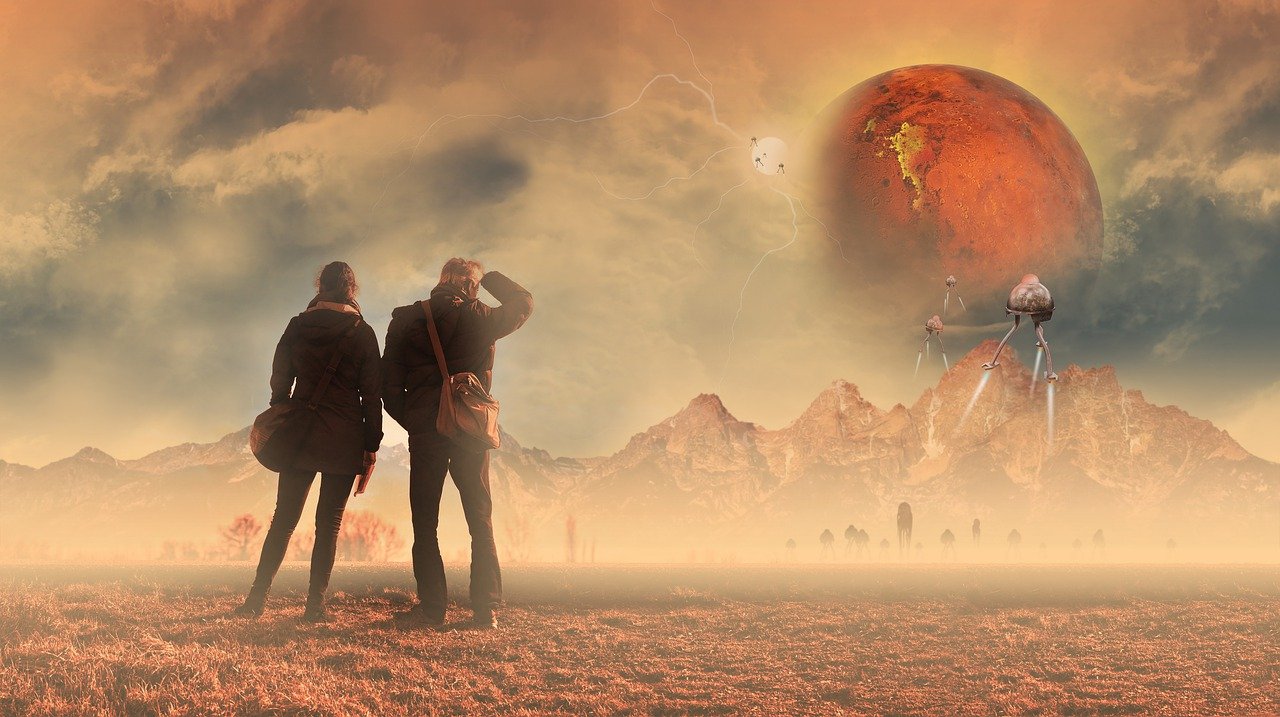 Mars Planet Moon Ufo The War Para  - -MayaQ- / Pixabay