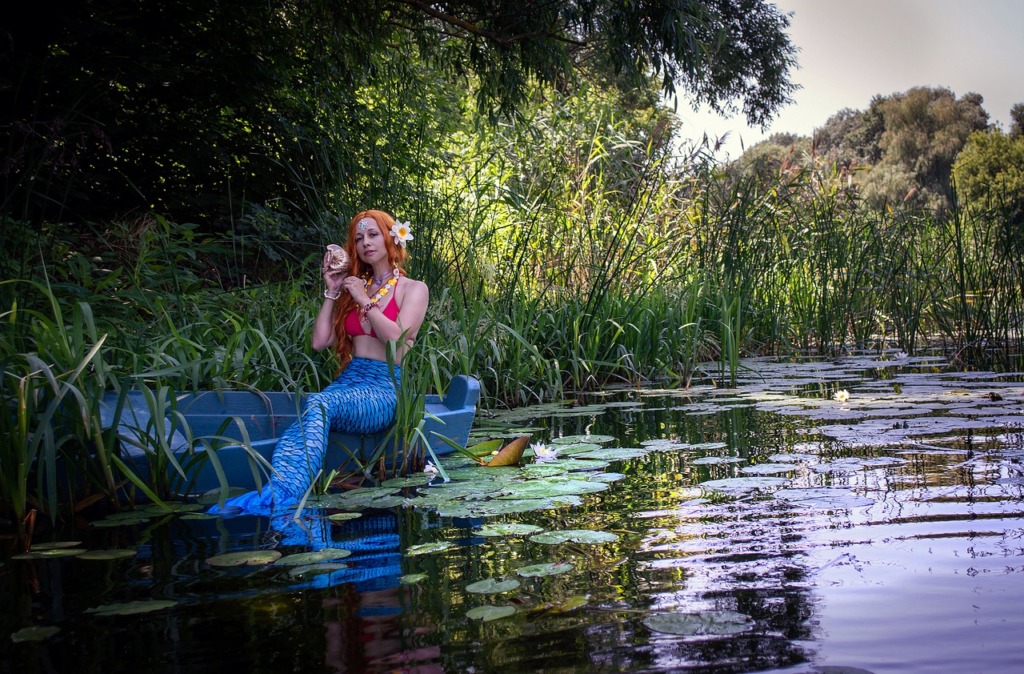 Mermaid River Fantasy Lotus Flower  - Victoria_Borodinova / Pixabay