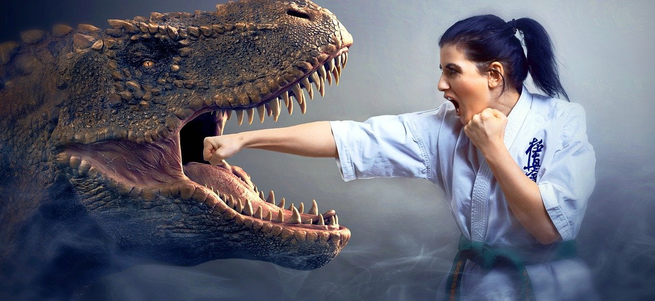 Model Karate Dinosaur Inna Mikitas  - KELLEPICS / Pixabay