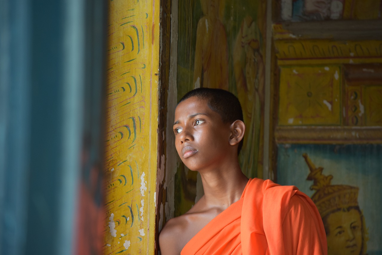 Monk Buddhist Boy Thinking Pensive - janakaskg / Pixabay