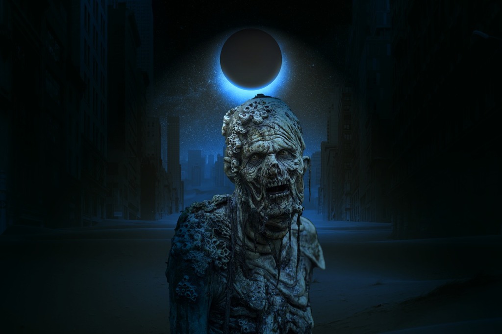 Monster Eclipse Zombie City Moon  - jcoope12 / Pixabay