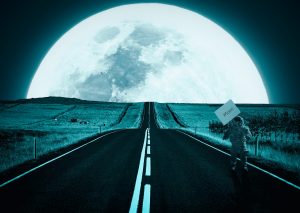 Moon Astronaut Road Space Earth  - AlemCoksa / Pixabay