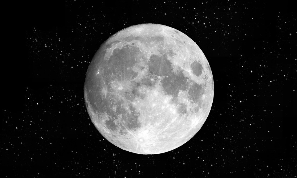 Moon Sky Stars Full Moon Night  - jimgor33 / Pixabay