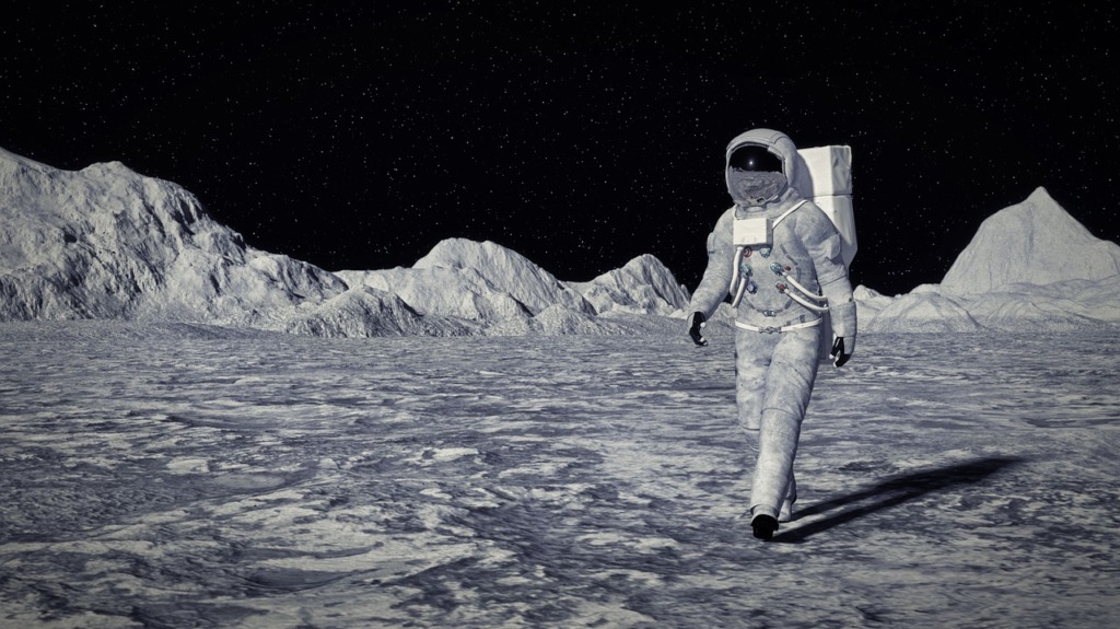 Moon Space Astronaut Illustration  - Borkia / Pixabay