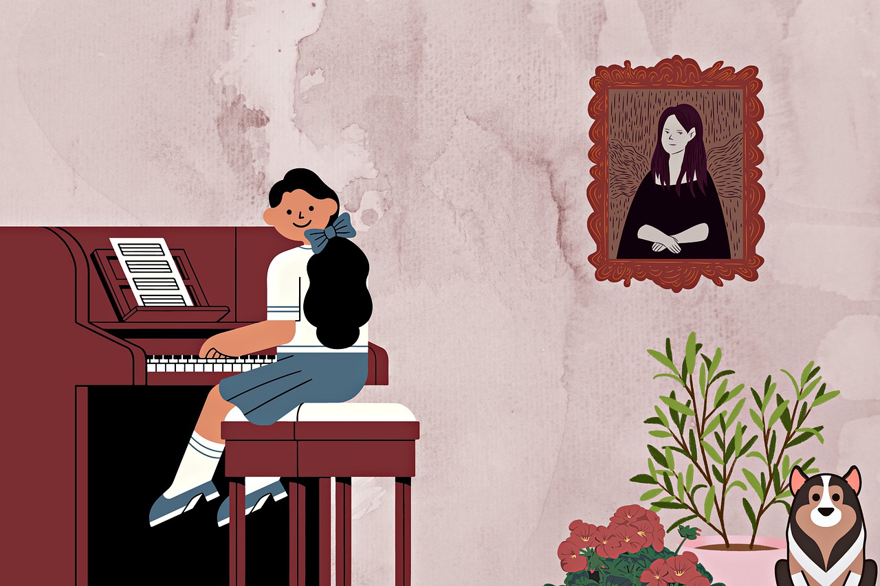 Music Piano Lessons Little Girl - Elf-Moondance / Pixabay